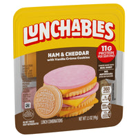 Lunchables Ham & Cheddar with Vanilla Creme Cookies, 3.5 oz Pack — photo 2