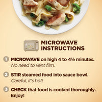 Healthy Choice Cafe Steamers Chicken Fettuccini Alfredo With Broccoli, High Protein Frozen Meal, 10 oz. Bowl — photo 2