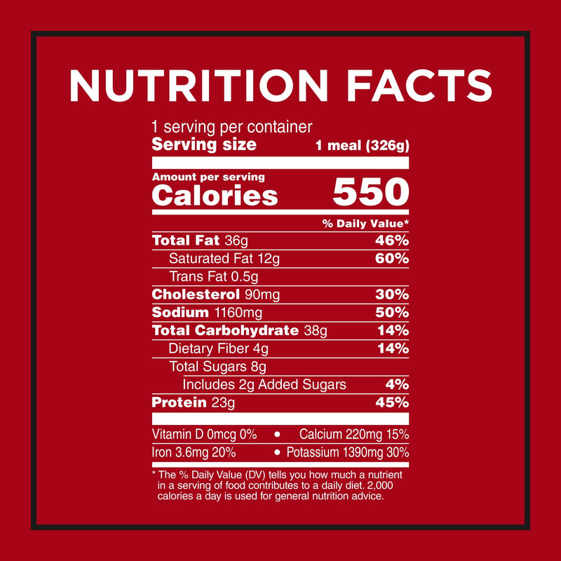 Banquet MEGA Meals Bacon Cheddar Patty, 23g Protein, Frozen Meal, 11.5 oz. — photo 2