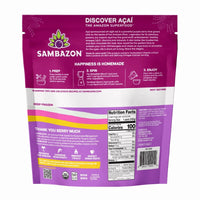 Sambazon Organic Original Acai Superfruit Packs for Smoothies and Bowls, 4 Count, 14.1 oz — photo 2