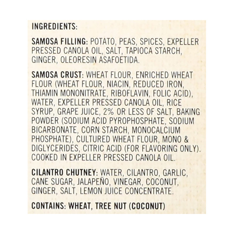 Sukhi's Indian Potato & Pea Samosa Frozen Appetizer Vegetarian Snack 10oz — photo 3
