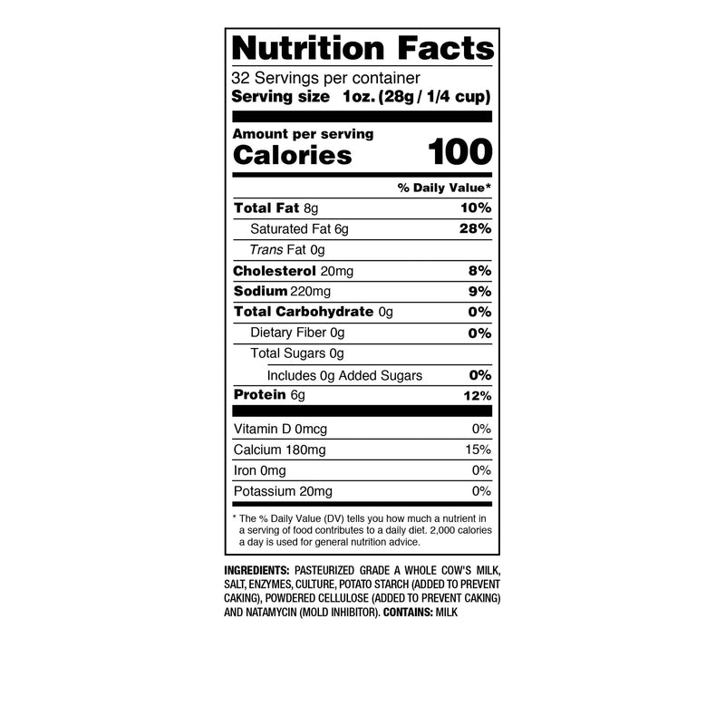 V&V Supremo Shredded Chihuahua Authentic Mexican Style Quesadilla Cheese, Gluten-Free, 32 oz, Refrigerated — photo 2