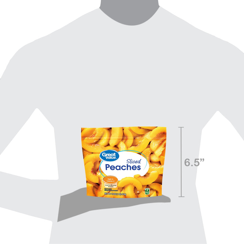 Great Value Frozen Sliced Peaches, 16 oz — photo 2
