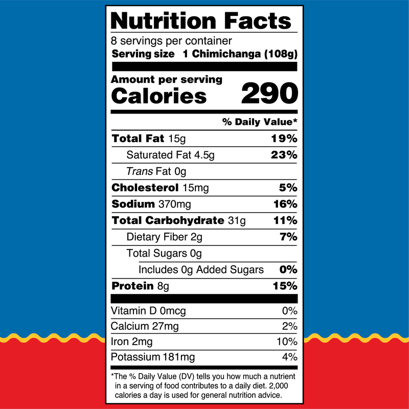 El Monterey Beef & Bean Chimichangas, 30.4 oz, 8 Count (Frozen) — photo 3