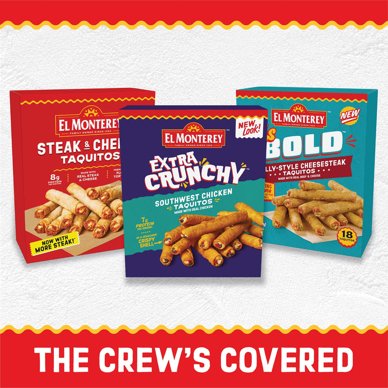 El Monterey Chicken & Cheese Flour Taquitos 20 oz, 20 Count (Frozen) — photo 3