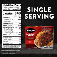 Stouffer's Salisbury Steak, Single Serve, Frozen Entrees for One, Ready to Cook Easy Dinners, Protein Frozen Meals 9.625 oz — photo 3