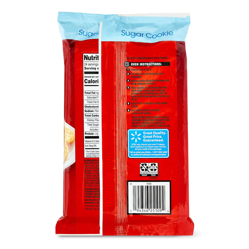 Great Value Ready to Bake Sugar Cookie Dough, 16.5 oz — photo 3