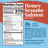 Scott & Jon’s Frozen Meals, Honey Sesame Salmon Rice Bowl, Microwave Meals, Frozen Dinner for One, 9.6 oz — photo 3