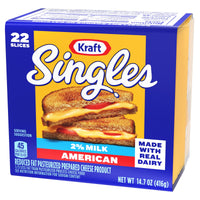 Kraft Singles 2% Pasteurized Prepared Cheese Product American Slices, 22 Count Pack — photo 3