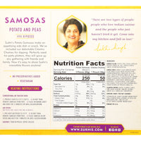 Sukhi's Indian Potato & Pea Samosa Frozen Appetizer Vegetarian Snack 10oz — photo 4