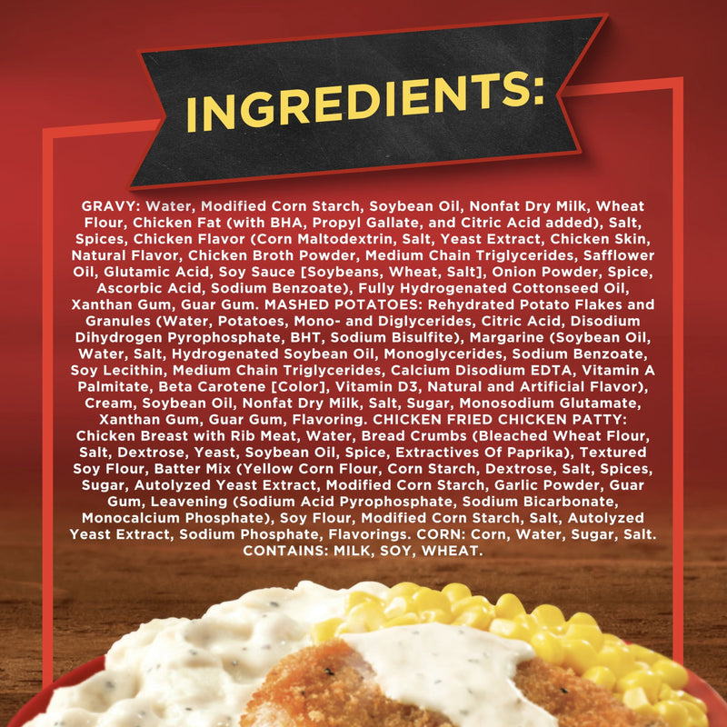 Banquet Chicken Fried Chicken with Mashed Potatoes, 11g Protein, Frozen Meal, 10.1 oz. — photo 3