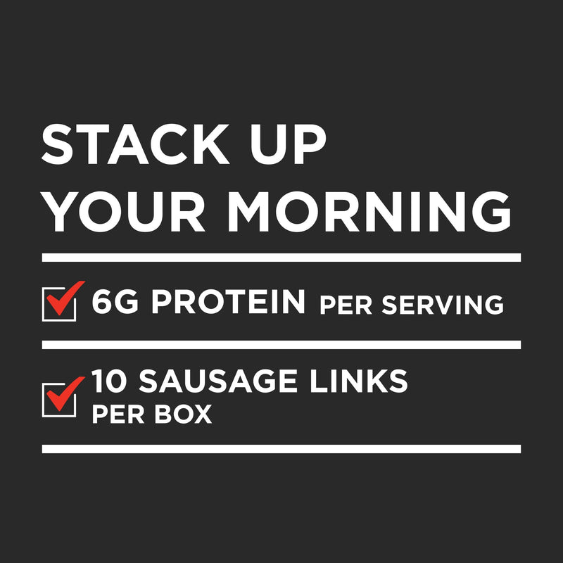 Banquet Brown'N Serve Vermont Maple Fully Cooked Sausage Links, 6g Protein per Serving, Frozen Breakfast, 6.4 oz. — photo 3