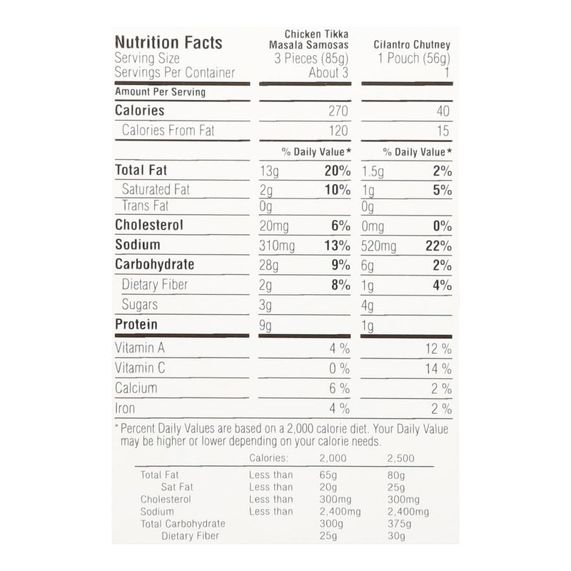 Sukhi's Indian Chicken Tikka Masala Samosa Frozen Appetizer Snack 10oz — photo 4