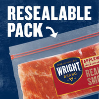 Wright Brand Applewood Real Wood Smoked Thick Cut Sliced Refrigerated Bacon, 24 oz — photo 3