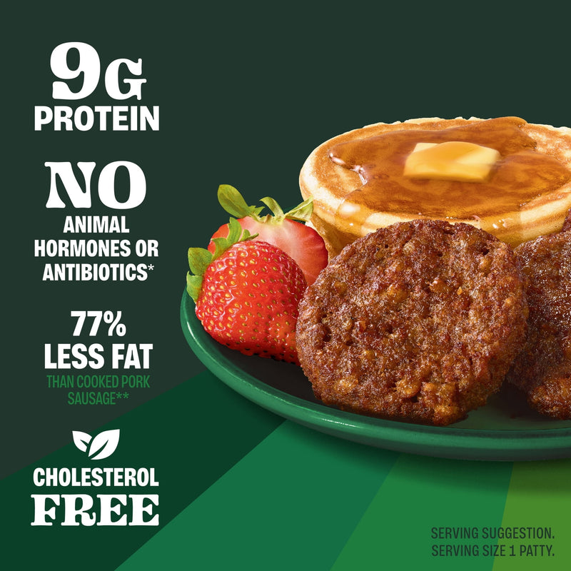 MorningStar Farms Veggie Breakfast Maple Flavored Plant Based Sausage Patties, Vegan Sausage, 8 oz, 6 Count Bag — photo 3