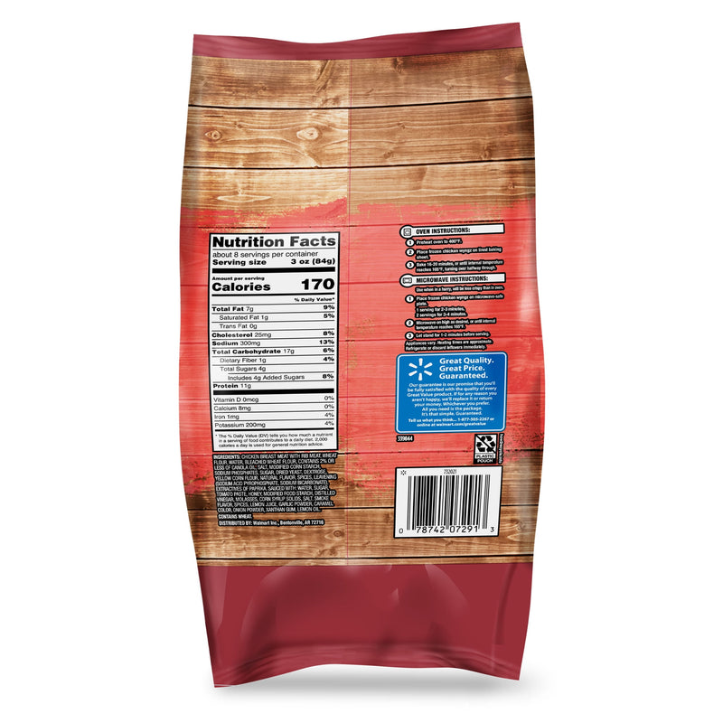Great Value Honey BBQ Seasoned Boneless Fully Cooked Chicken Bites, 24 oz (Frozen) — photo 3