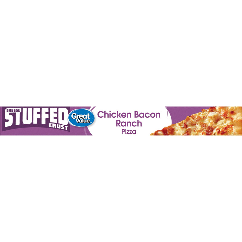 Great Value Stuffed Crust Chicken Bacon Ranch Sauce Pizza, 23.1 oz (Frozen) — photo 3