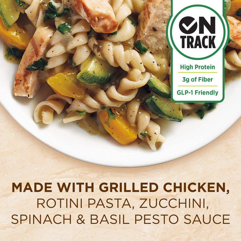 Healthy Choice Cafe Steamers Grilled Chicken Pesto With Vegetables, High Protein Frozen Meal, 9.9 oz. Bowl — photo 3