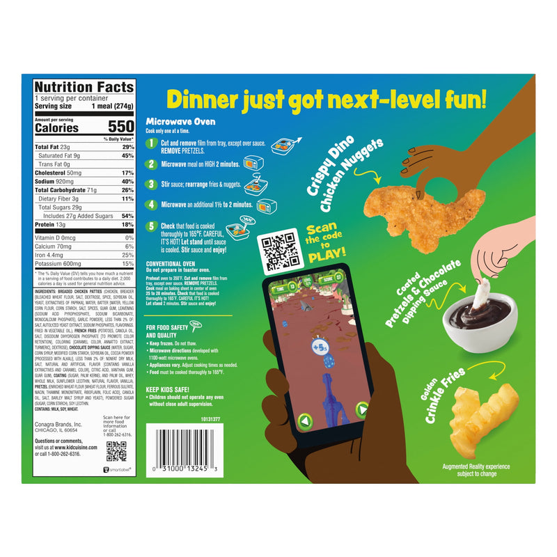 Kid Cuisine Level Up Dino Chicken Nuggets, Frozen Meal, 13g Protein, 9.7 oz. — photo 3