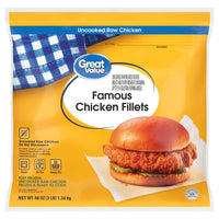 Great Value Famous Chicken Fillet, Ready to Cook Breaded Chicken Fillets, 18g Protein Per Serving, 3 lb (Frozen) — photo 4