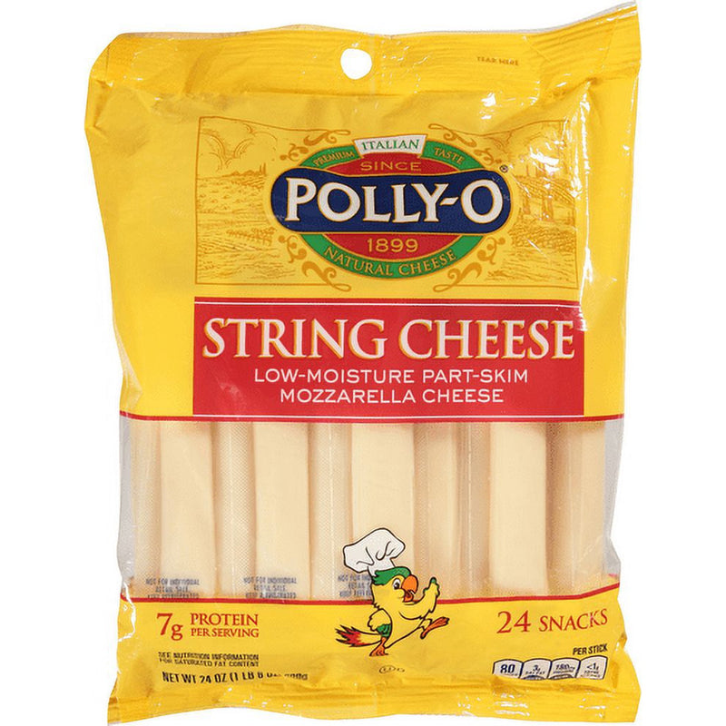 Polly-O String Cheese Mozzarella Cheese Snacks, 24 ct Sticks in Bag individually wrapped — photo 4