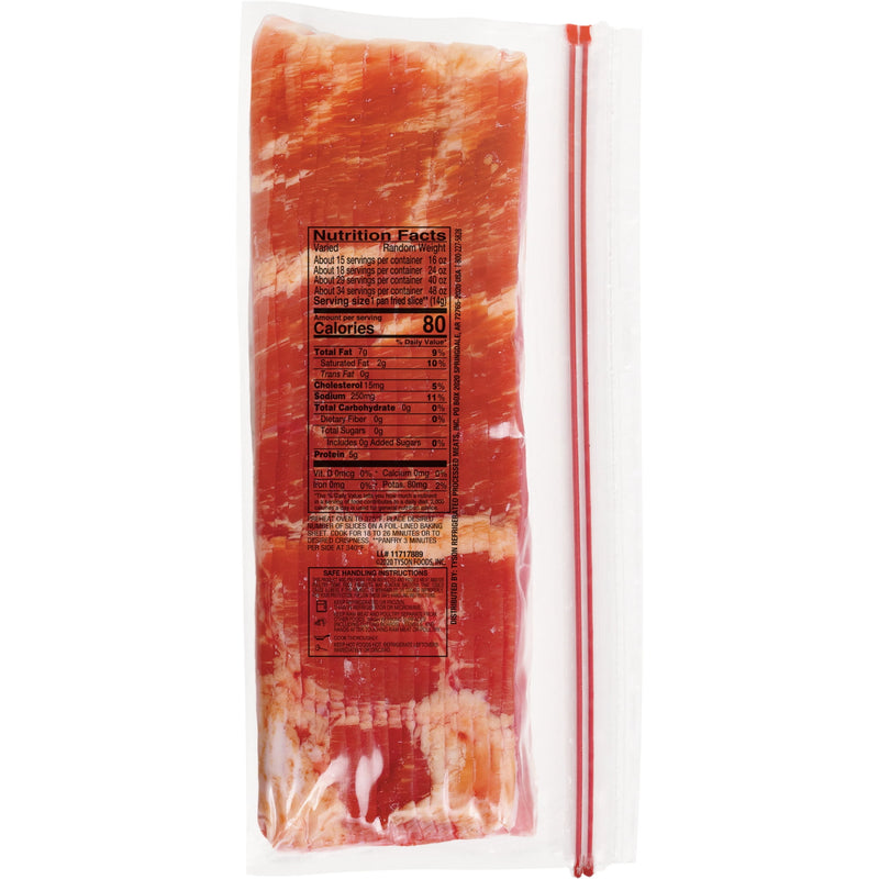 Wright Brand Hickory Real Wood Smoked Thick Cut Sliced Bacon, 24 oz, No Allergens, Refrigerated — photo 4