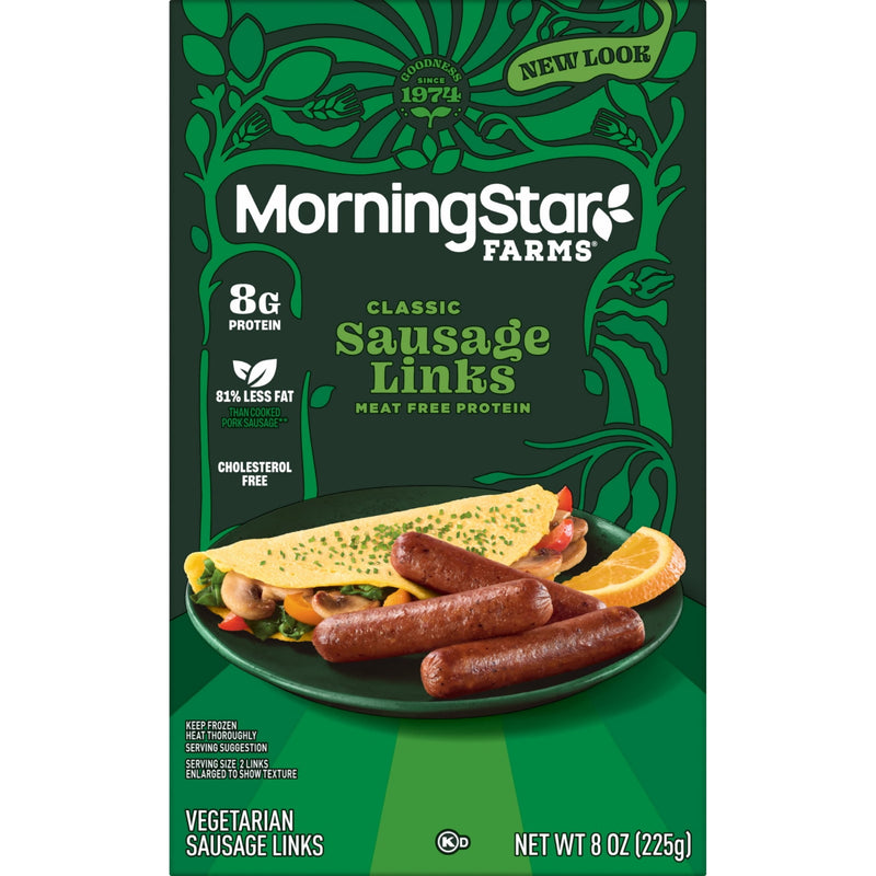MorningStar Farms Veggie Breakfast Original Sausage Links, Vegetarian Sausage, 8 oz Box — photo 4