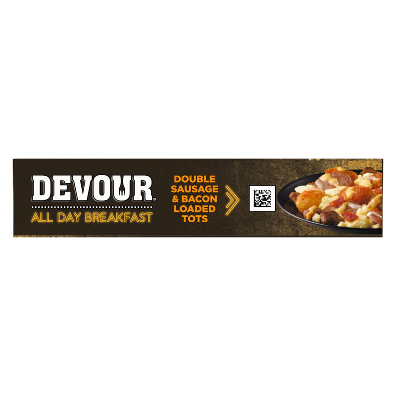 DEVOUR All Day Breakfast Double Sausage & Smoked Bacon Loaded Tater Tots Frozen Meal, 9 oz Box — photo 4