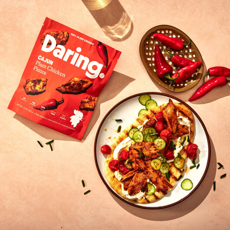 Daring Plant-Based Frozen Cajun Chicken Breast Pieces, Vegan, 8 oz, 27 Count — photo 4