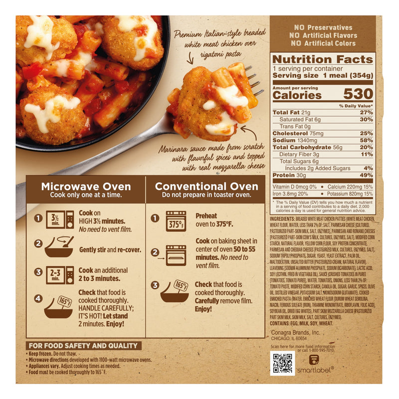 Marie Callender's Classic Chicken Parmigiana, Frozen Meal, 12.5 oz. Bowl — photo 4