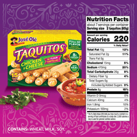 Jose Ole Chicken & Cheese Taquitos in Flour Tortillas, Frozen Mexican Food, 22.5 oz, 15 Ct — photo 4