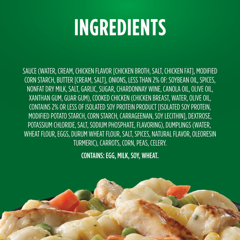 Marie Callender's Creamy Chicken and Dumplings, Frozen Meal, 12 oz. Bowl — photo 4