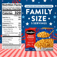 Stouffer's Mac & Cheese, Family Size Mac and Cheese, Frozen Dinner, Protein Frozen Meals, Summer Meals 40 oz (Frozen) — photo 4