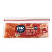 Wright Brand Applewood Real Wood Smoked Thick Cut Sliced Refrigerated Bacon, 24 oz — photo 4