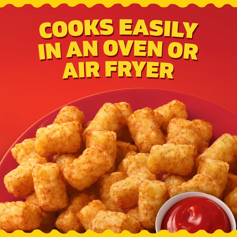 Ore-Ida Crispy Tater Tots Seasoned Shredded Frozen Potatoes, 1 Value Size Bag, for Easy Snacks and Dinner Sides, Gluten-Free, 5 lb — photo 4