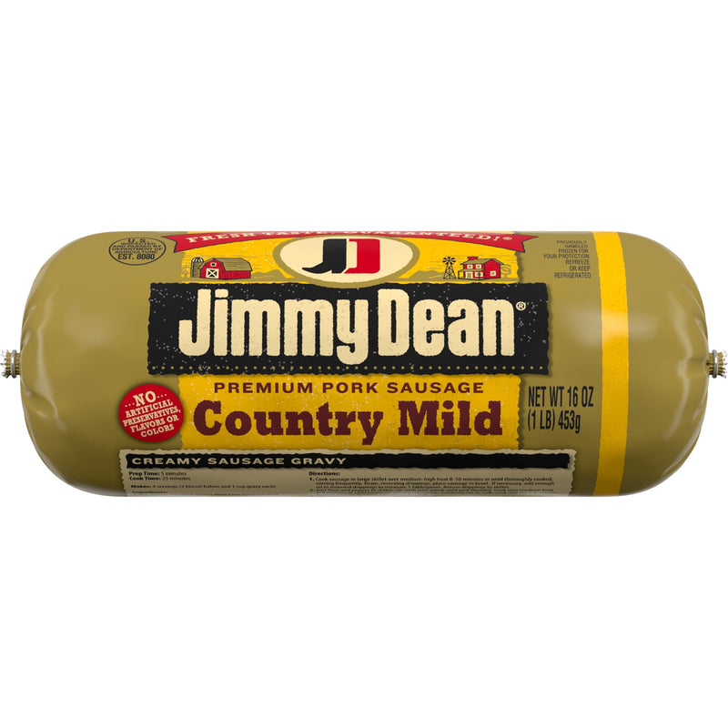 Jimmy Dean Refrigerated Premium Pork Country Mild Sausage Roll, 16 oz — photo 4