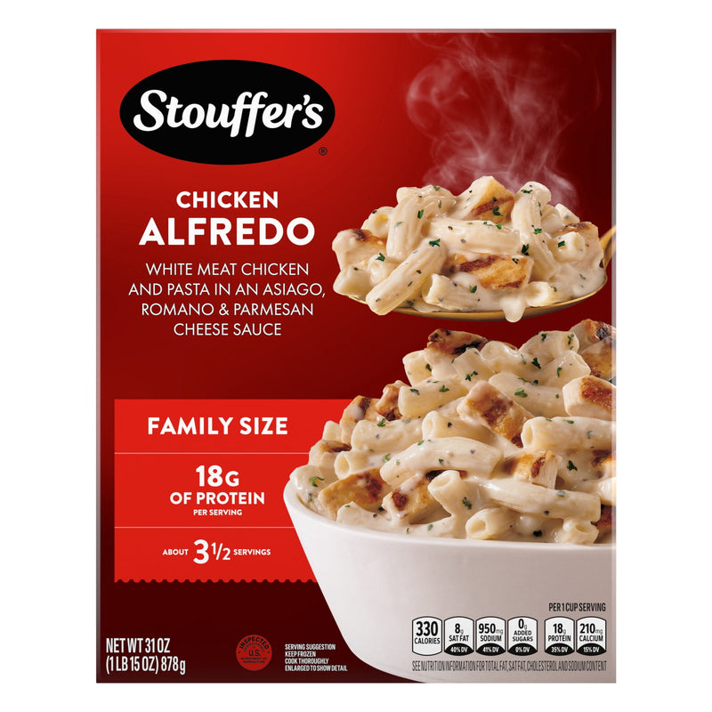 Stouffer’s Chicken Alfredo Pasta, Family Size, Chicken Pasta, Frozen Dinners, 31 oz., (Frozen) — photo 4