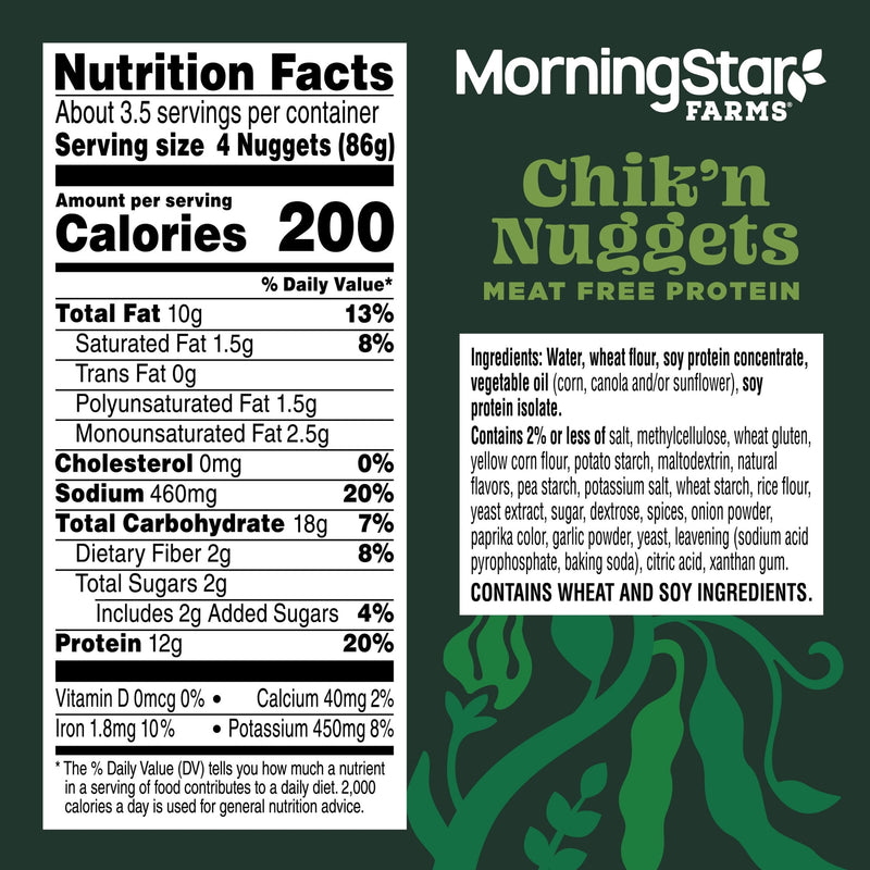 MorningStar Farms Original Plant Based Crispy Chik'n Nuggets, Vegan Chicken, 10.5 oz Bag — photo 4