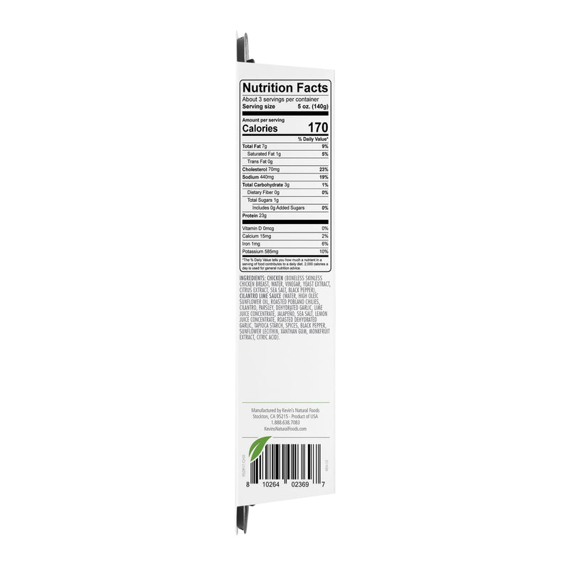 Kevin's Natural Foods Cilantro Lime Chicken, Full Size Refrigerated Entree, 16 oz — photo 4