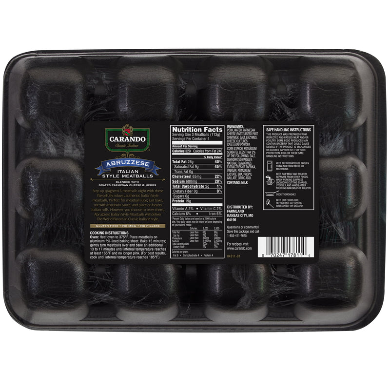 Carando Abruzzese Italian Style Meatballs, 16 oz — photo 4