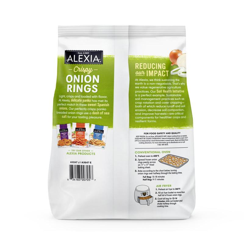 Alexia® Crispy Onion Rings with Panko Breading & Sea Salt, 13.5 oz Bag (Frozen) — photo 4
