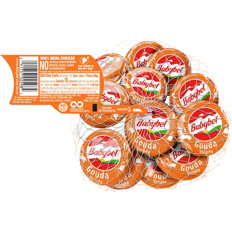 Babybel Gouda Flavored Snack Cheese, 8.50 oz, 12 Count, Net, Refrigerated — photo 4
