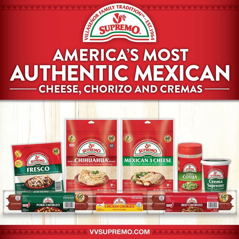 V&V Supremo Shredded Chihuahua Authentic Mexican Style Quesadilla Cheese, Gluten-Free, 32 oz, Refrigerated — photo 4