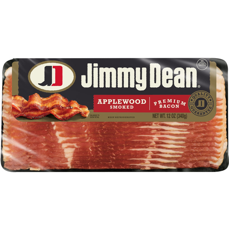 Jimmy Dean Premium Applewood Smoked Refrigerated Bacon, 12 oz — photo 4