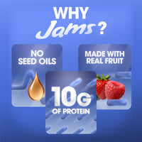 Jams Mixed Berry Protein 10g Peanut Butter & Jelly Frozen Sandwiches 4 Count, 10.7 oz — photo 5