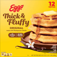 Eggo Thick and Fluffy Original Waffles, Breakfast Food, 23.2 oz, 12 Count (Frozen) — photo 5