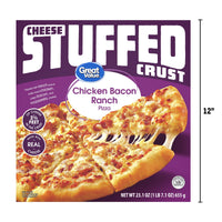 Great Value Stuffed Crust Chicken Bacon Ranch Sauce Pizza, 23.1 oz (Frozen) — photo 5