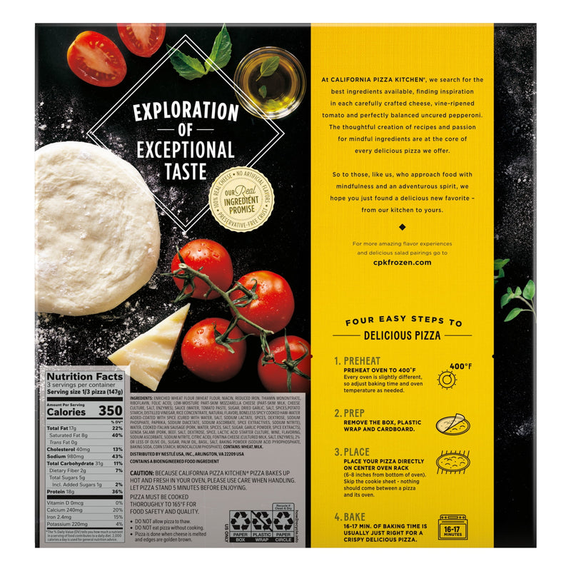 California Pizza Kitchen Frozen Pizza Thin Crust Sicilian Pizza, 15.5 oz — photo 5