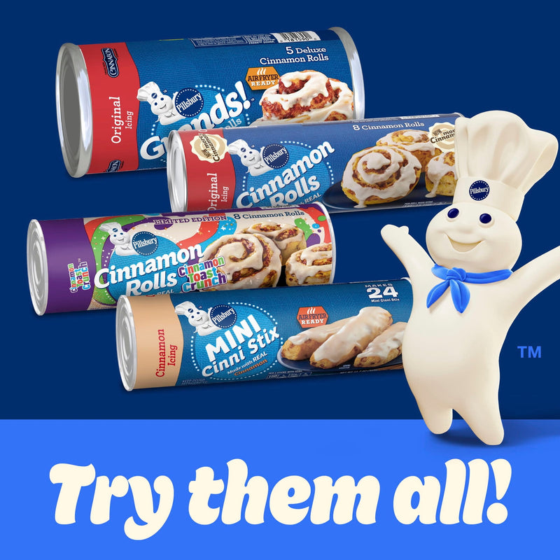 Pillsbury Cinnamon Rolls with Original Icing, Refrigerated Canned Pastry Dough, 5 Rolls, 7.3 oz — photo 5