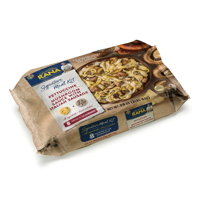 Giovanni Rana Fettuccine Sausage & Mushroom Premium Meal Kit Tray (Family Size, 38oz), Refrigerated — photo 5